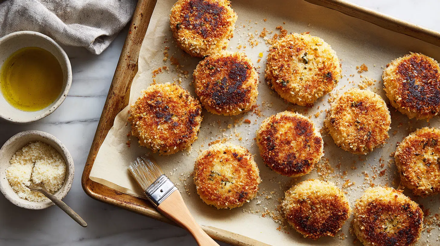 panko crusted baked patties