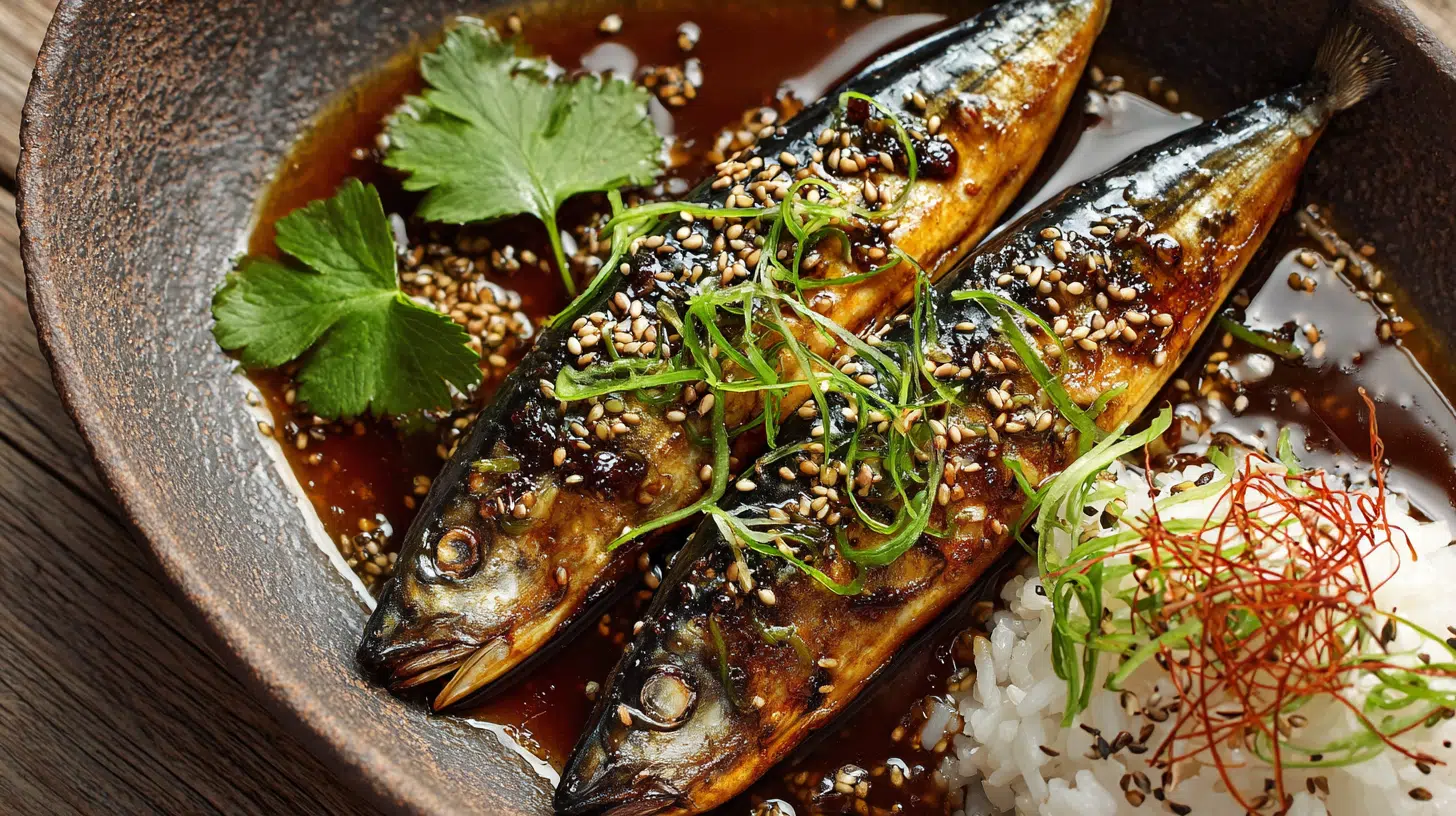 quick soy glazed mackerel