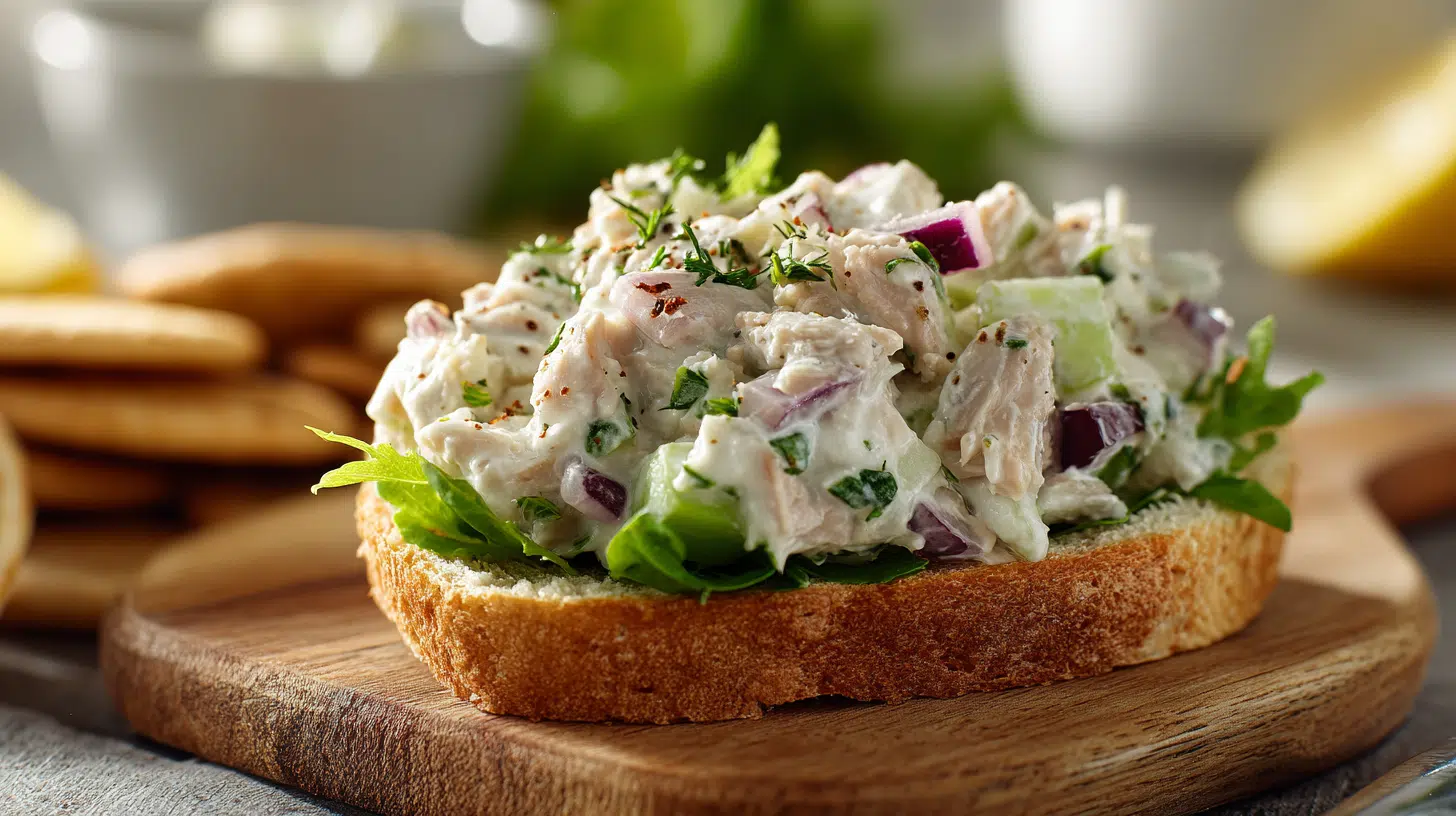 salad with sardine and mayo
