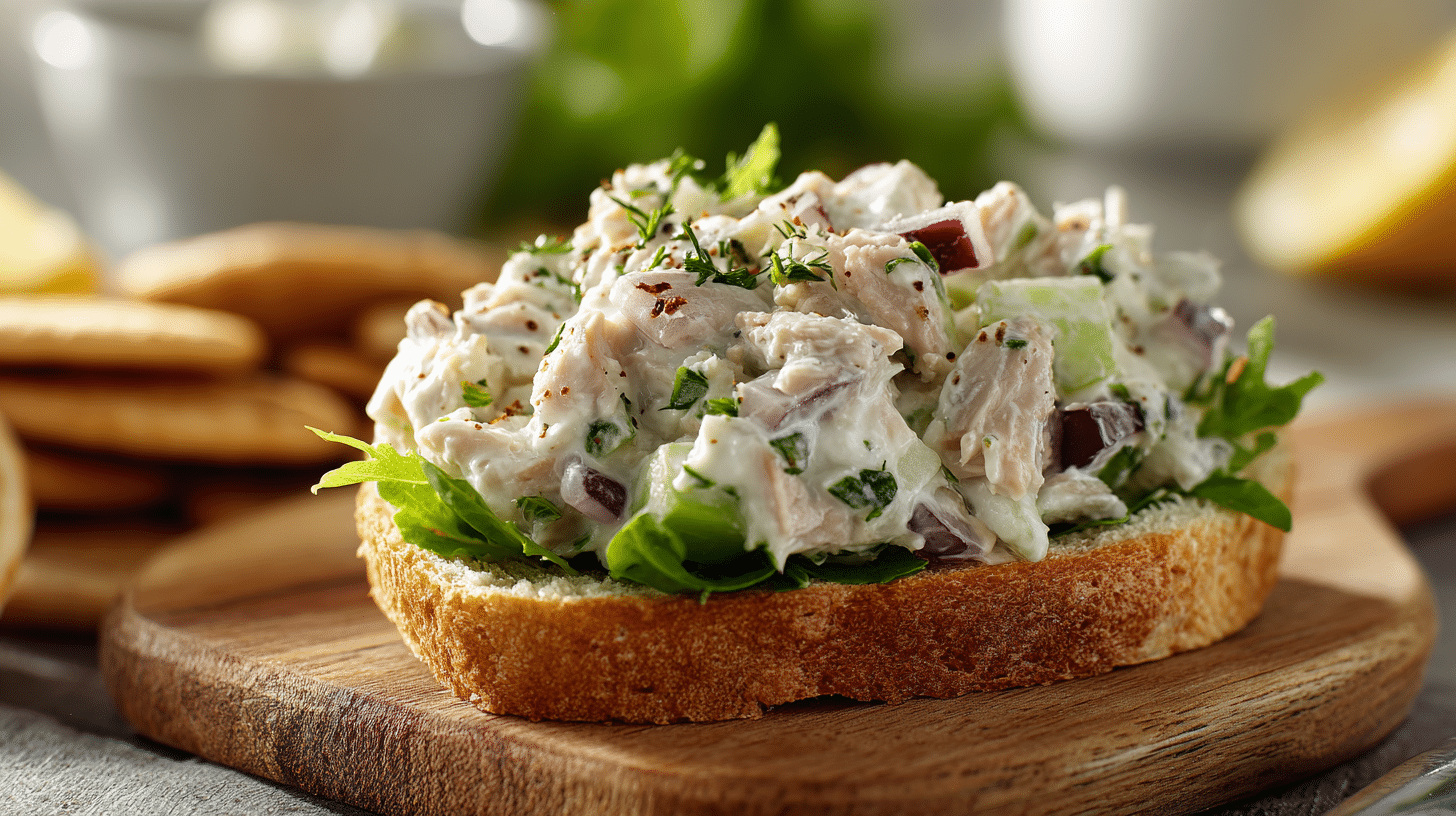 salad with sardine and mayo