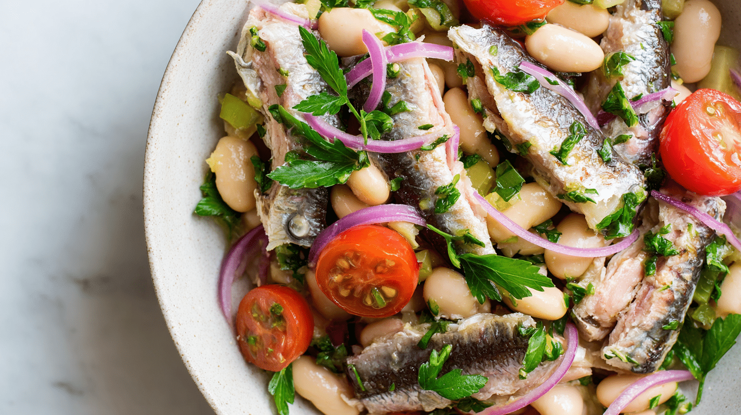 sardine salad with white beans