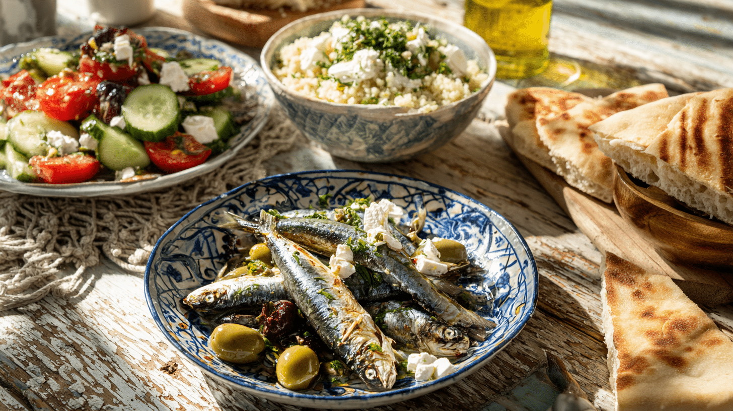 sardines in mediterranean style dishes