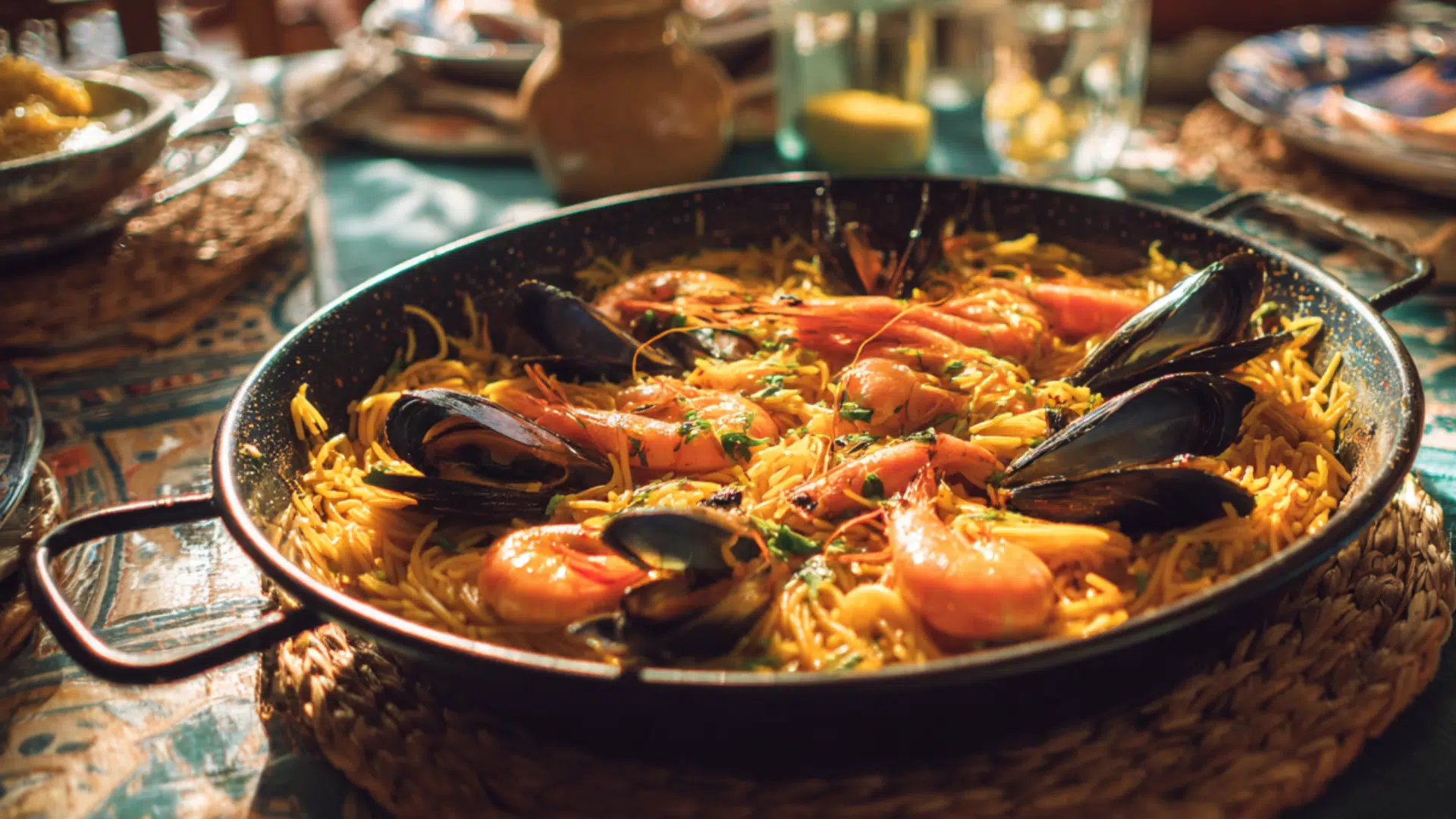 seafood fideua spain