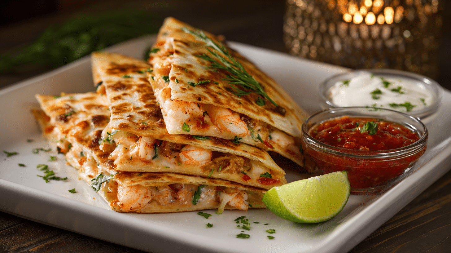seafood quesadillas