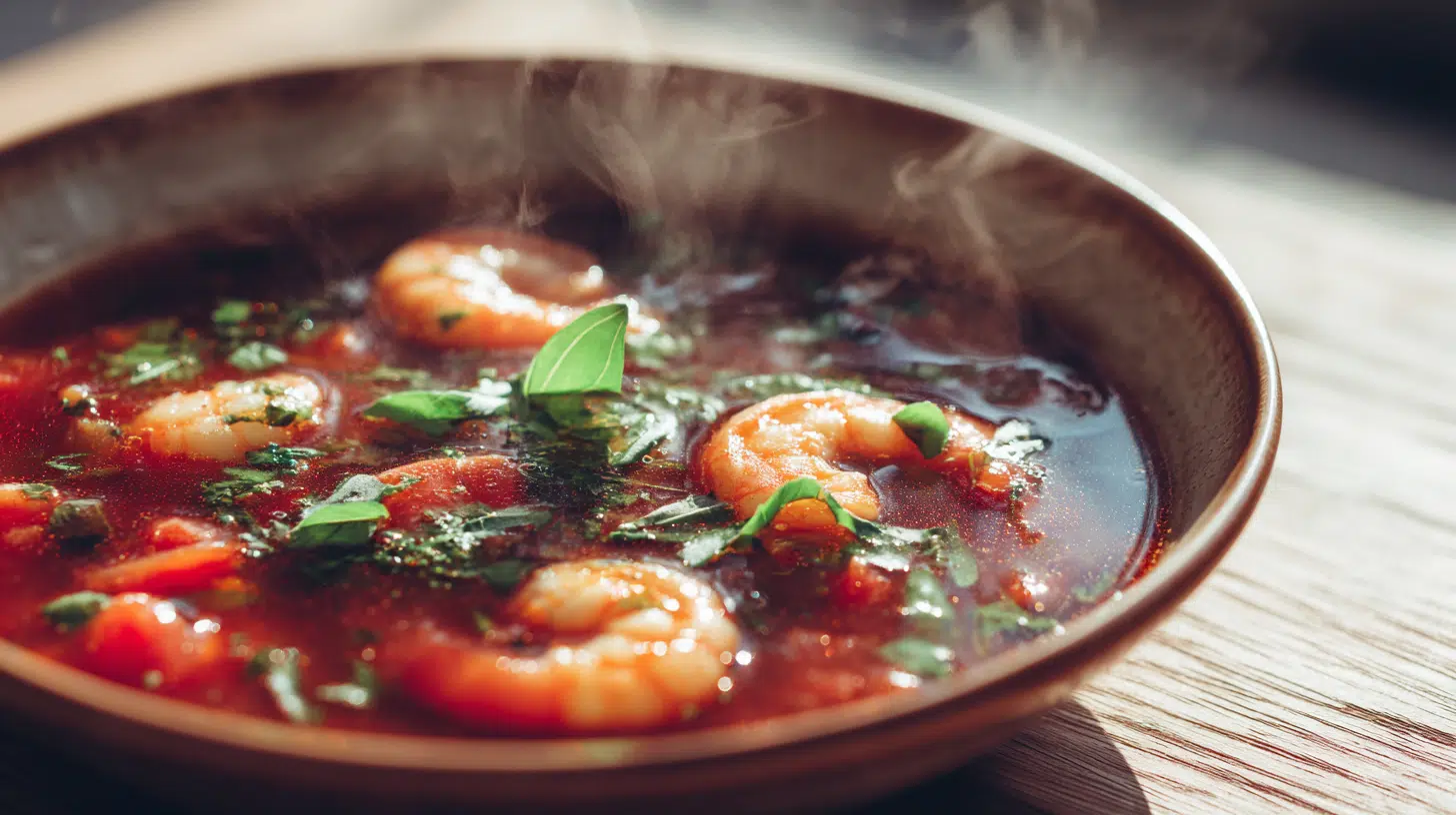 shrimp tomato seafood soup