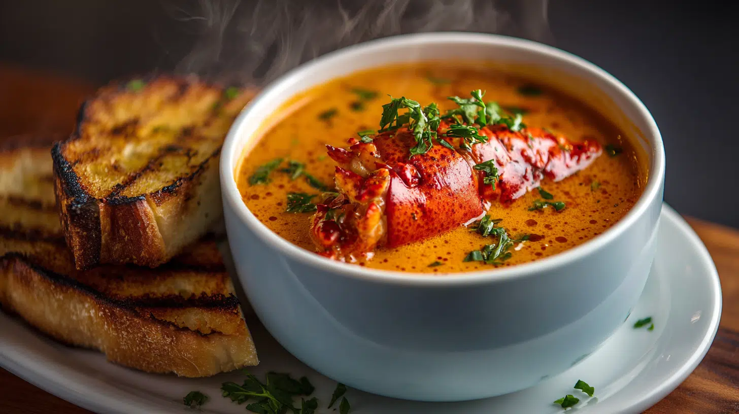 spicy lobster bisque