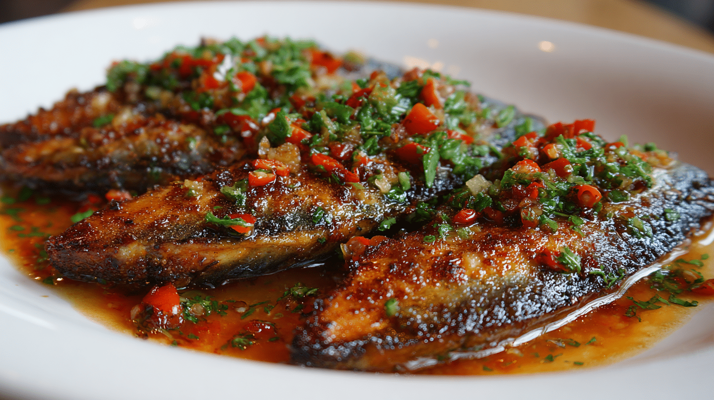 spicy mackerel fillets