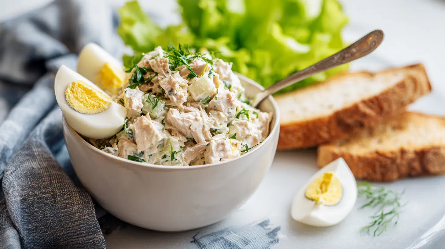 tuna salad with eggs