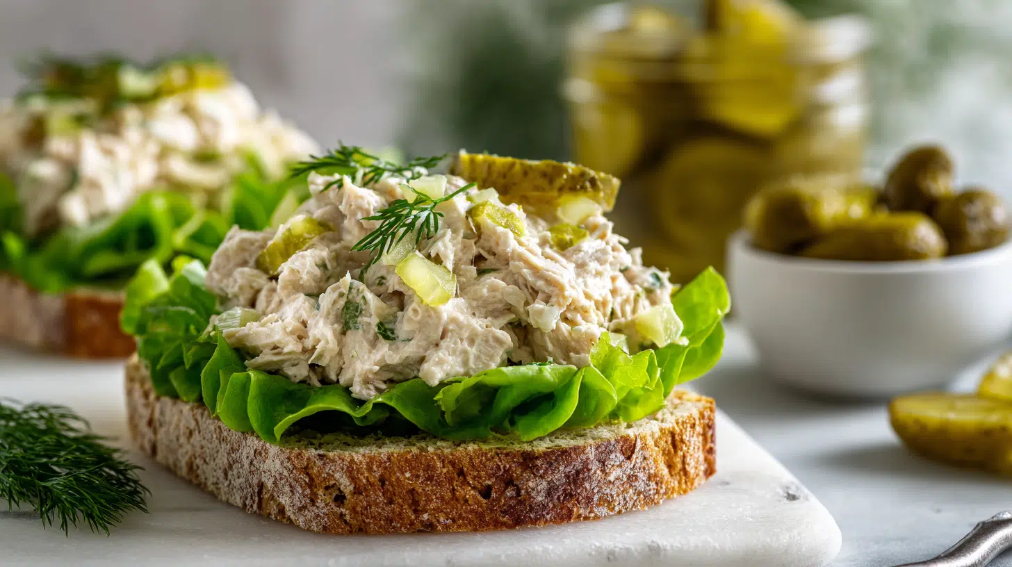 tuna salad with pickle