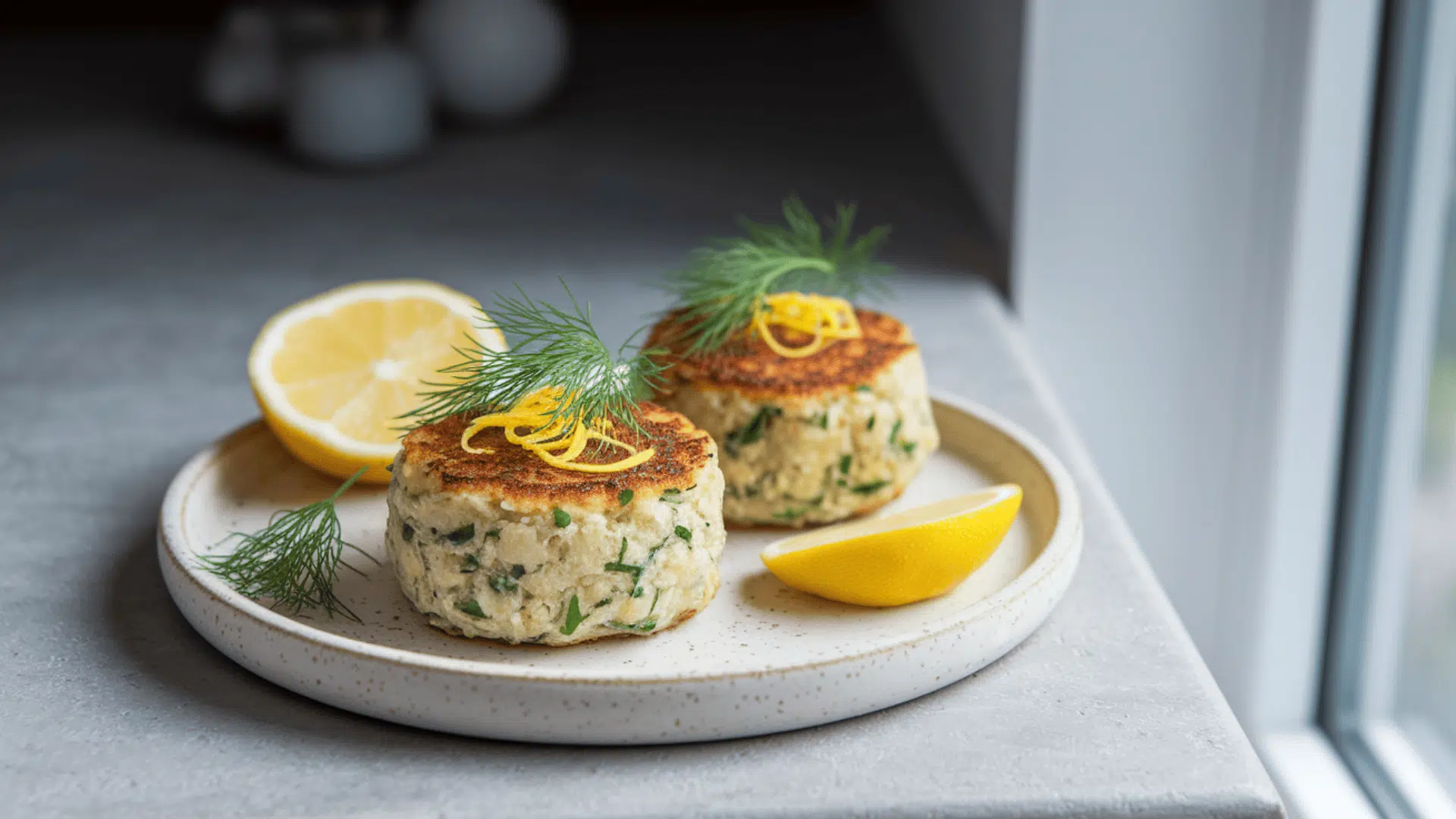crab cakes lemon dill
