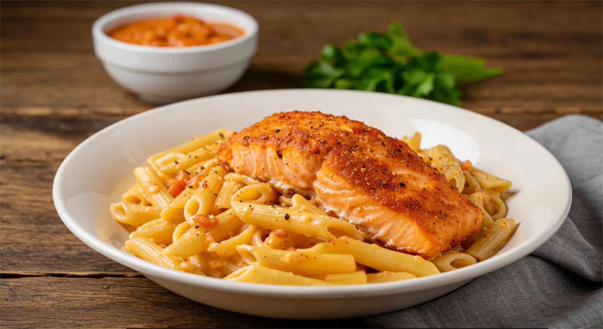 creamy cajun salmon pasta