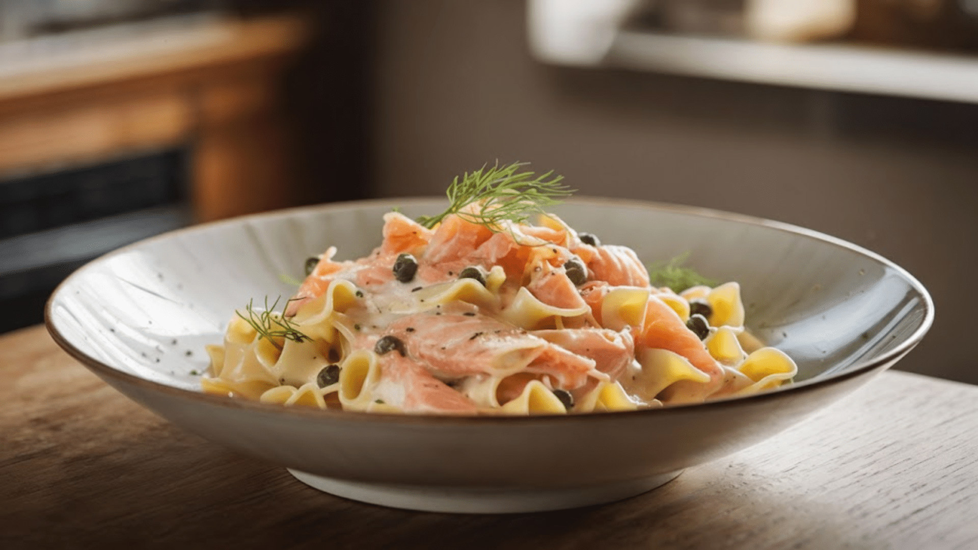 smoked salmon pasta