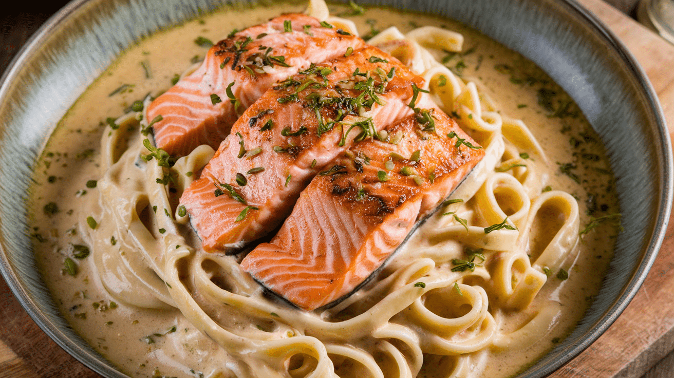 the creamy salmon pasta recipe the classic