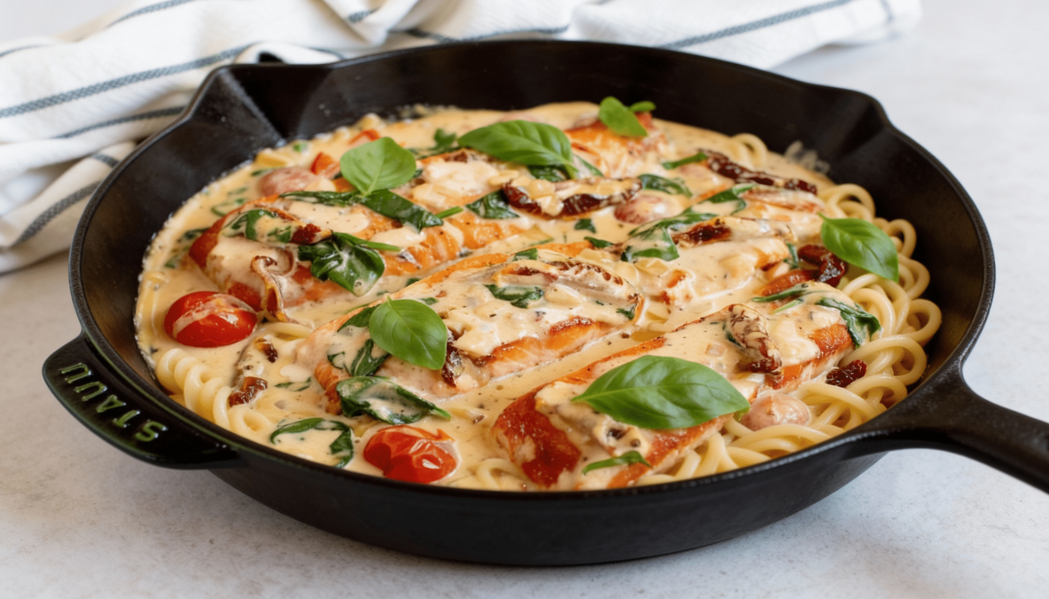 tuscan salmon pasta