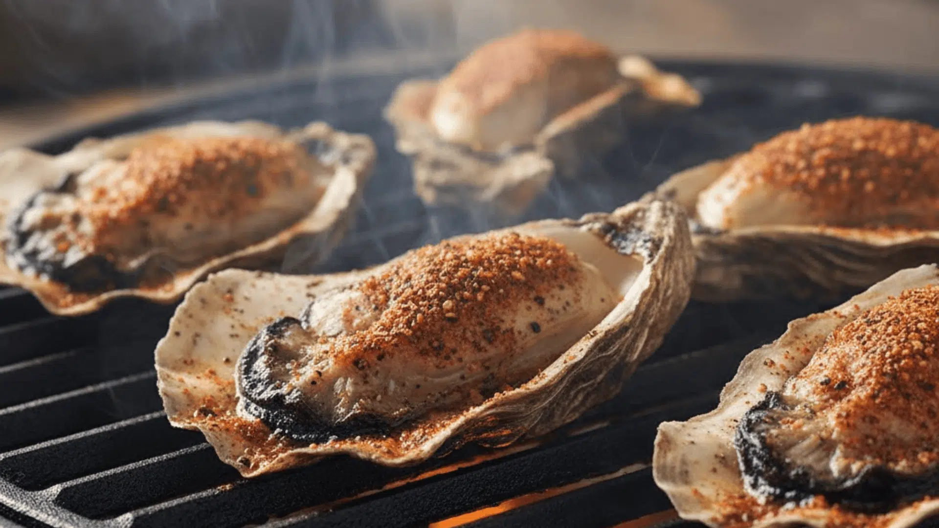 cajun spiced grilled oysters