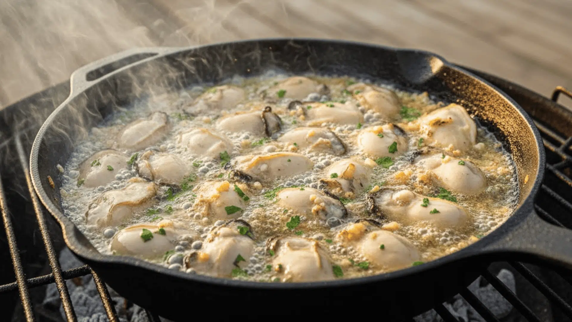 pan style grilled oyster