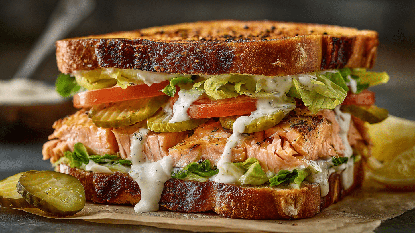 salmon sandwich