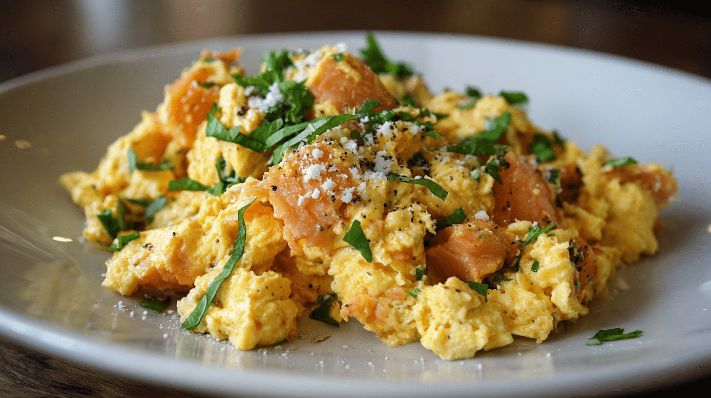 salmon scramble