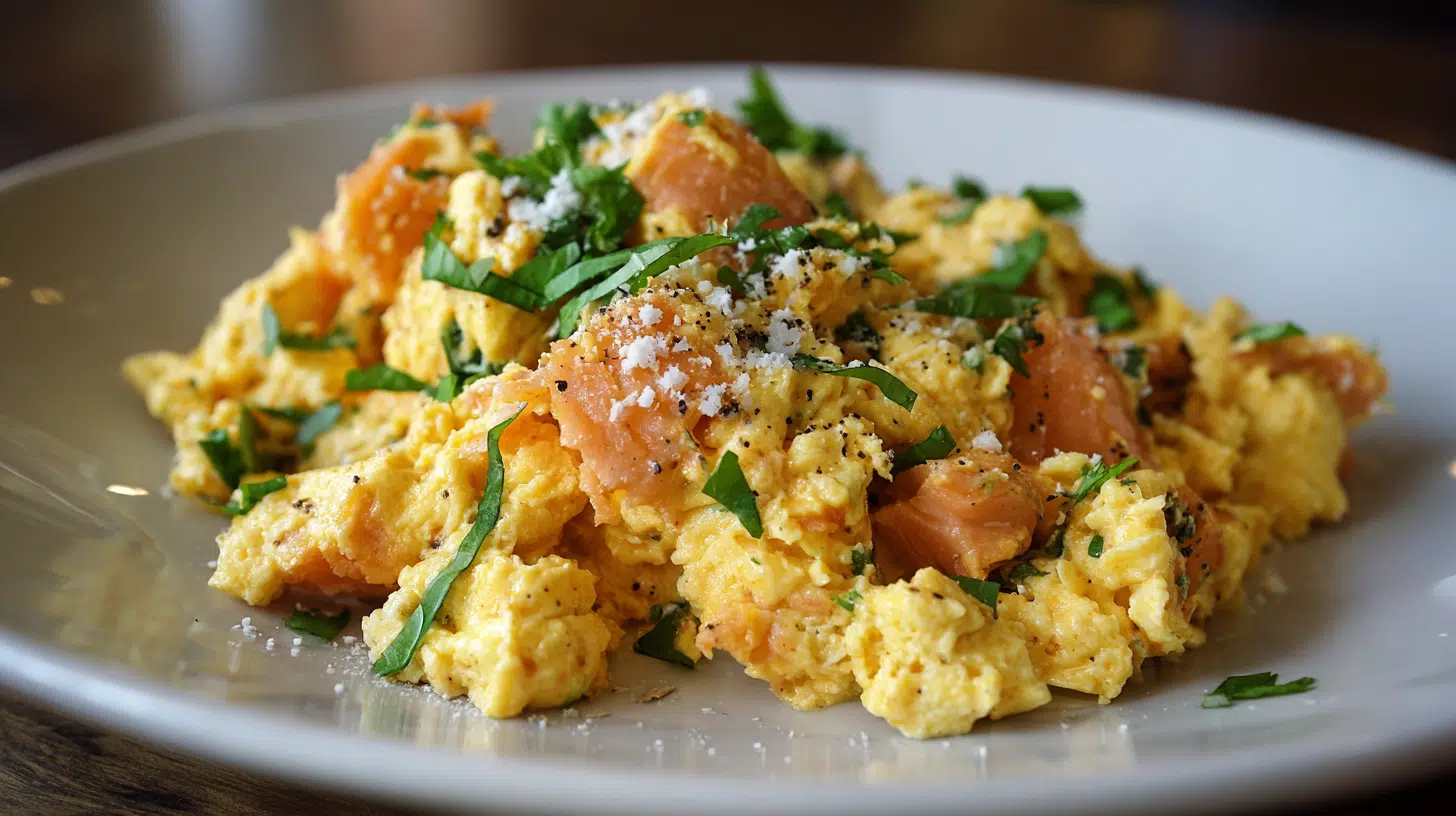 salmon scramble