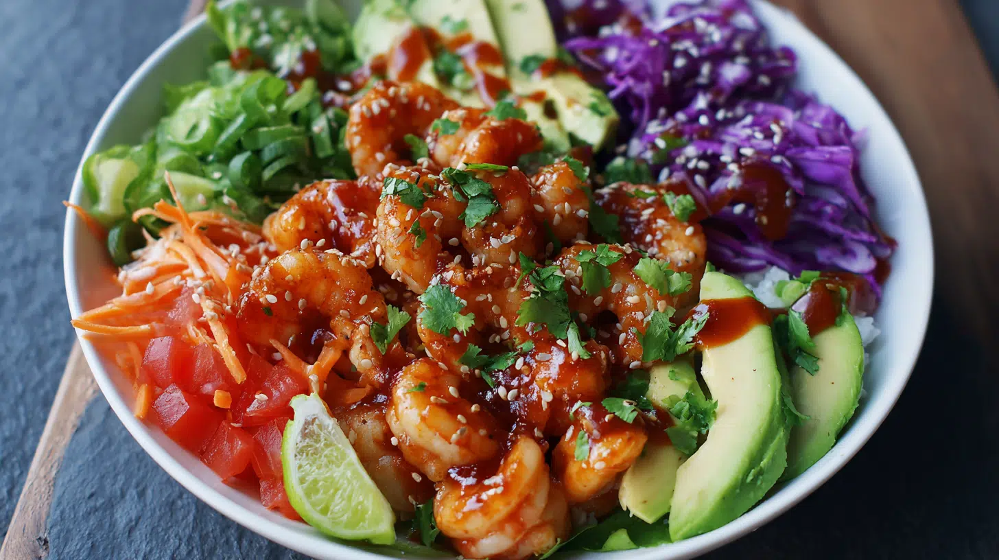 sriracha lime poke bowl