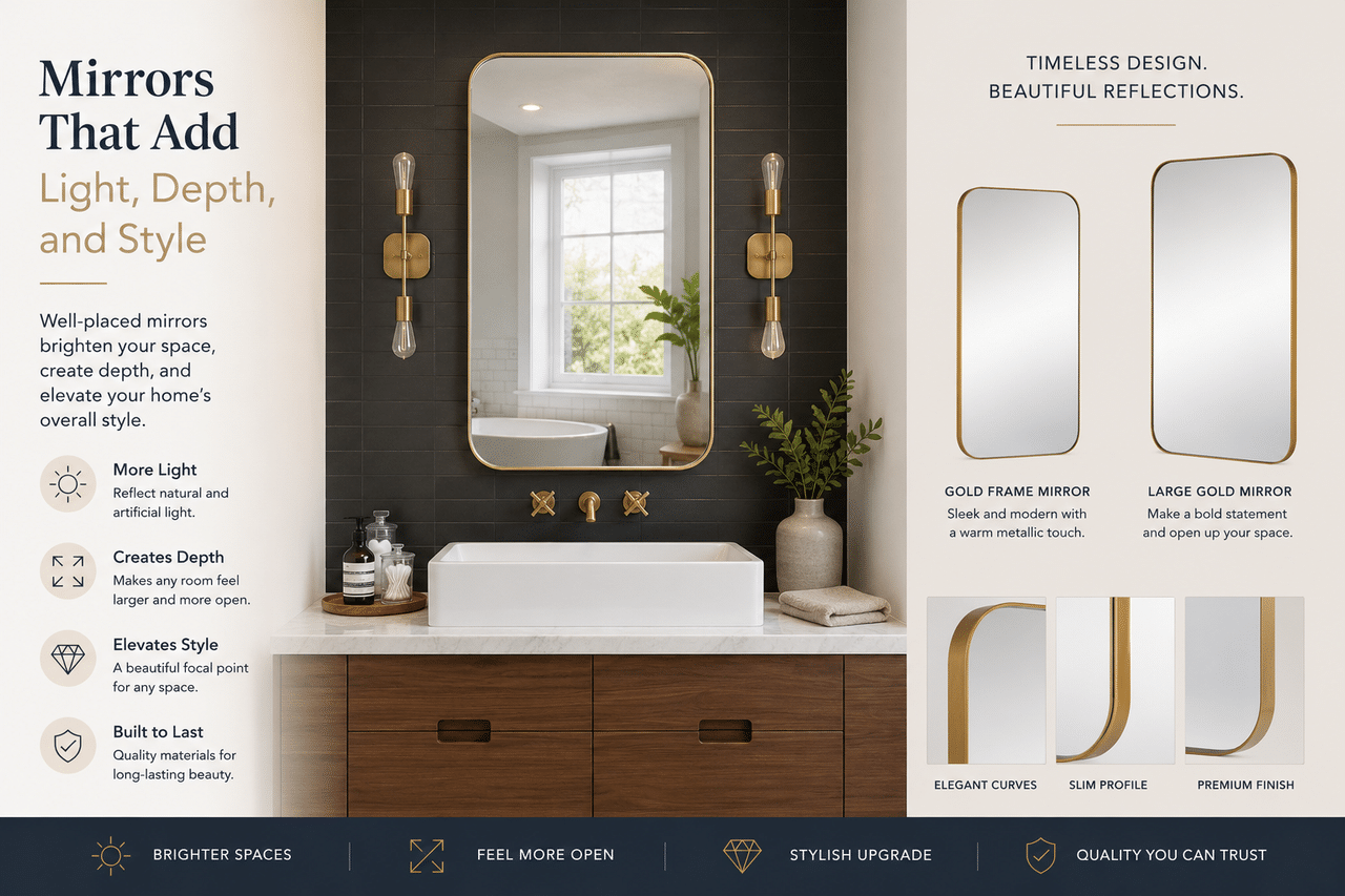 Mirrors That Add Light, Depth, and Style