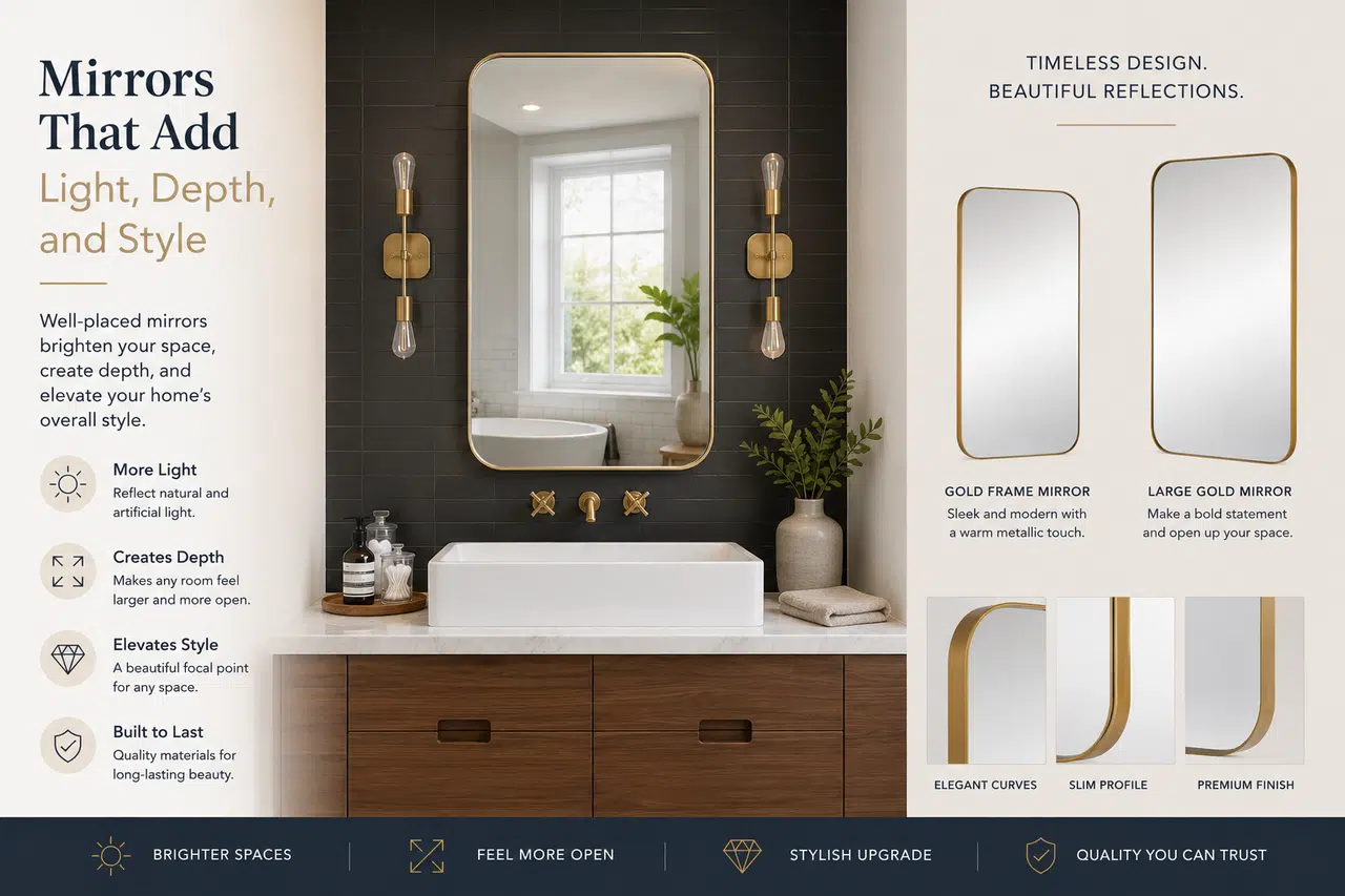 Mirrors That Add Light, Depth, and Style