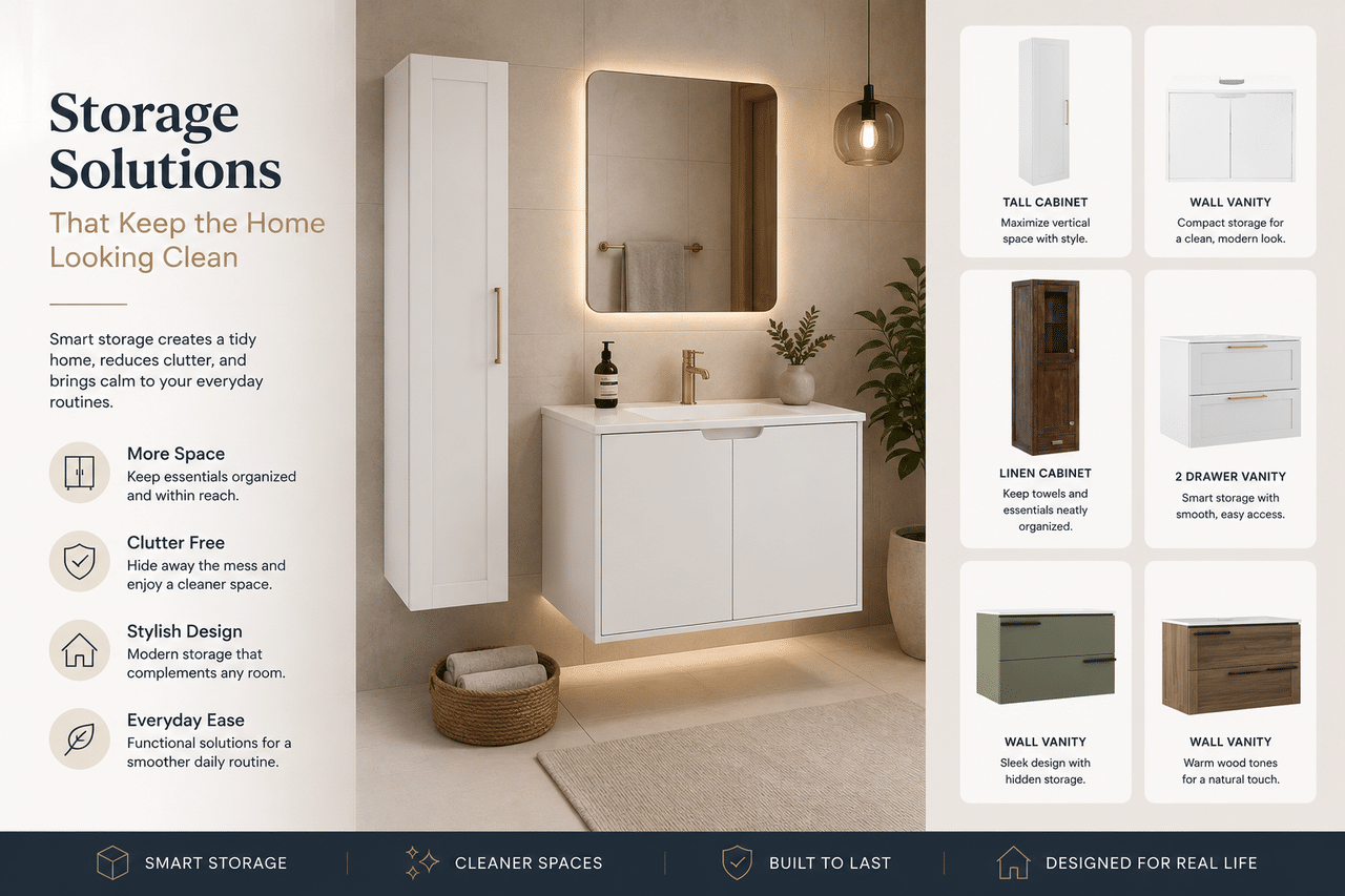 Storage Solutions That Keep the Home Looking Clean